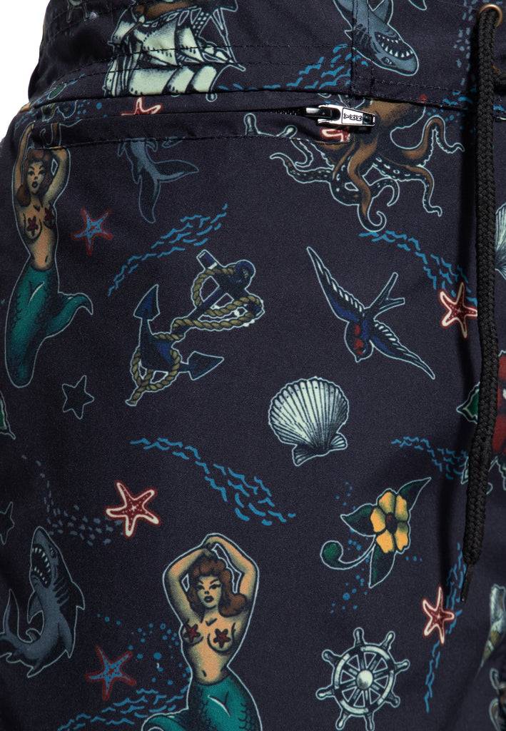 Queen Kerosin Designer-Badeshorts «Sailor» 2025