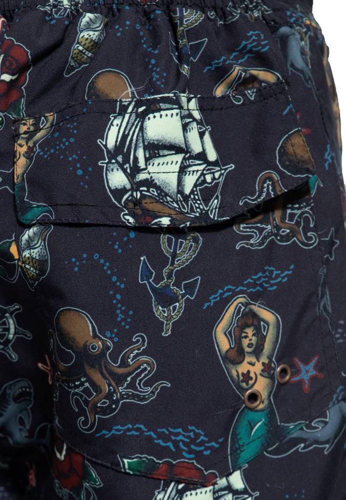 Queen Kerosin Designer-Badeshorts «Sailor» 2025