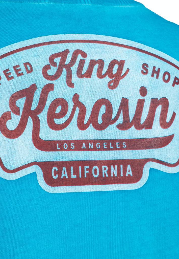 Queen Kerosin Oil Washed T-Shirt «Speedshop King Kerosin» Angebote