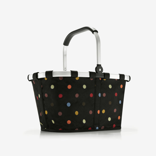 Reisenthel carrybag dots (Einkaufskorb,schwarz) Vatertagsangebot
