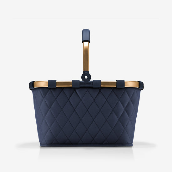 Reisenthel carrybag frame rhombus midnight gold (Einkaufskorb,dunkelblau) Lagerräumung