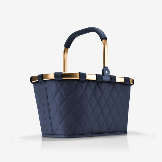 Reisenthel carrybag frame rhombus midnight gold (Einkaufskorb,dunkelblau) Lagerräumung