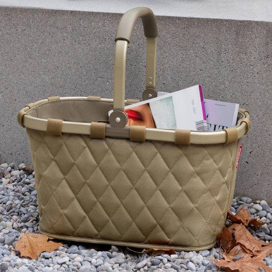 Reisenthel carrybag frame rhombus olive (Einkaufskorb,olive) Heißer Verkauf