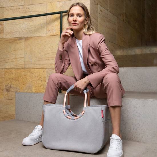 Reisenthel loopshopper L frame twist sky rose (Einkaufstasche,hellgrau) Online Outlet