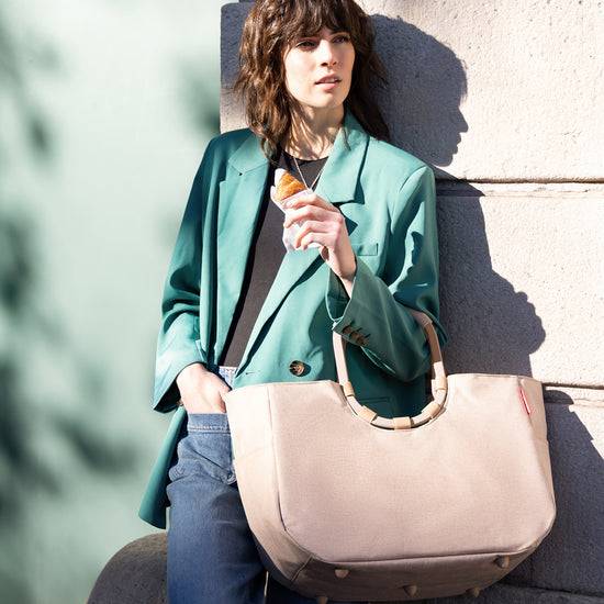 Reisenthel loopshopper L frame twist coffee (Einkaufstasche,creme) Blitzangebot