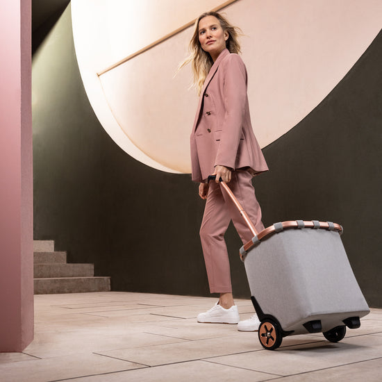 Reisenthel carrycruiser frame twist sky rose (Einkaufstrolley,hellgrau) Begrenzt auf 3 Tage