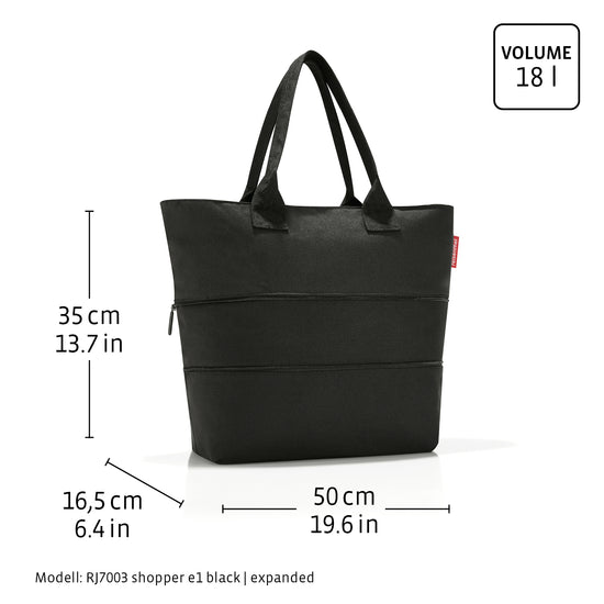 Reisenthel shopper e1 black (Damentasche,schwarz) Blitzverkäufe