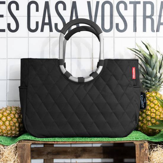 Reisenthel loopshopper L rhombus black (Einkaufstasche,schwarz) Kostenloser Versand