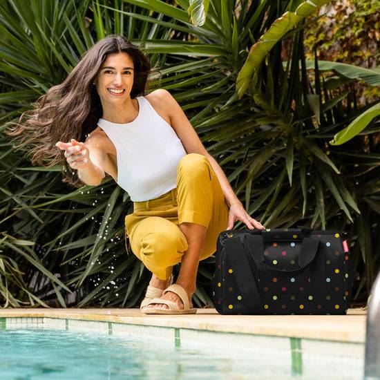 Reisenthel allrounder L dots (Große Reisetasche - 30 Liter Platz,schwarz) Hotsell