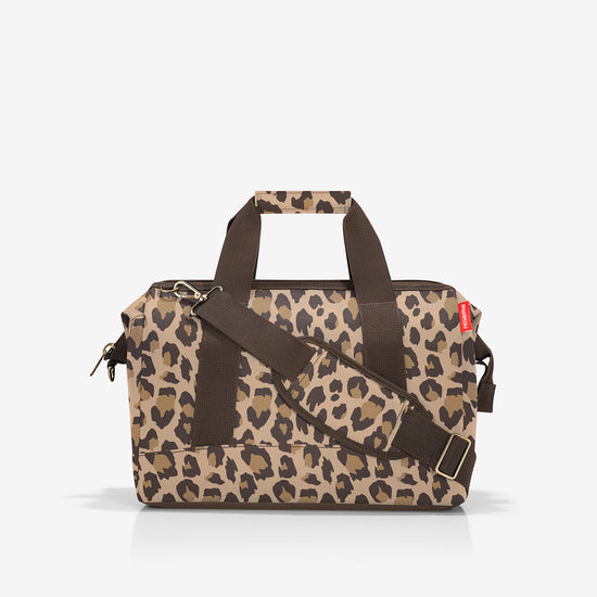 Reisenthel allrounder M leo macchiato (Perfekt als Handgepäck - 18 Liter Platz,dunkelbraun) Vatertagsangebot