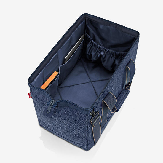 Reisenthel allrounder L herringbone dark blue (Große Reisetasche - 30 Liter Platz,dunkelblau) Lagerräumung
