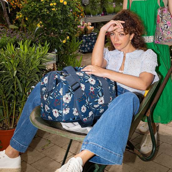 Reisenthel allrounder L garden blue (Große Reisetasche - 30 Liter Platz,blau) Heißer Verkauf