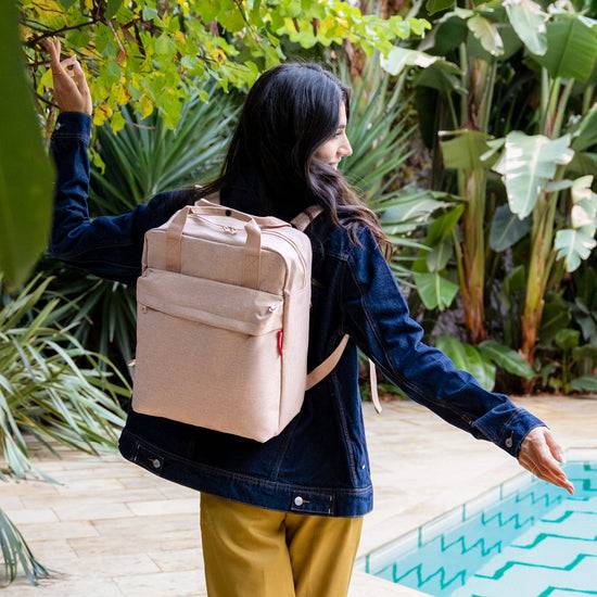 Reisenthel allday backpack M twist coffee (Rucksack,creme) Bestseller