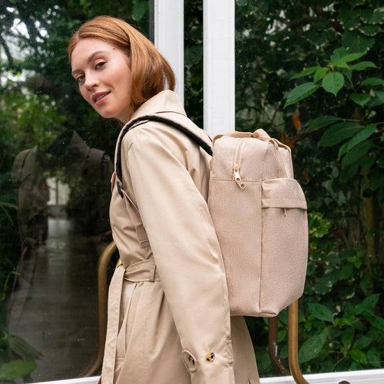 Reisenthel allday backpack M twist coffee (Rucksack,creme) Bestseller