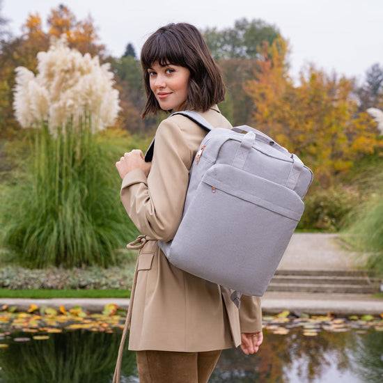 Reisenthel allday backpack M twist sky rose (Rucksack,hellgrau) VIP-Rabatte