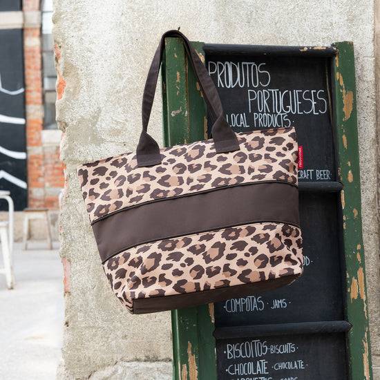 Reisenthel shopper e1 leo macchiato (Damentasche,dunkelbraun) zollfrei