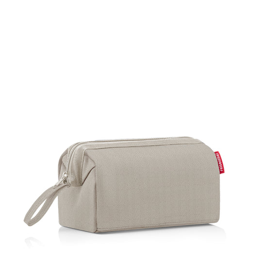 Reisenthel travelcosmetic herringbone sand (Kulturbeutel,hellbraun) Schlussverkauf