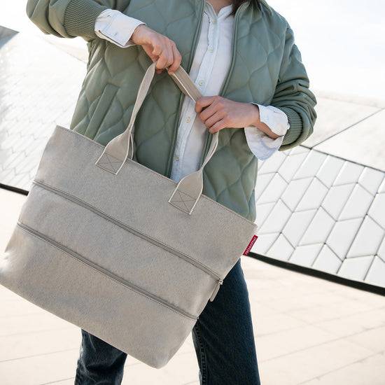 Reisenthel shopper e1 herringbone sand (Damentasche,hellbraun) Kostenloser Versand
