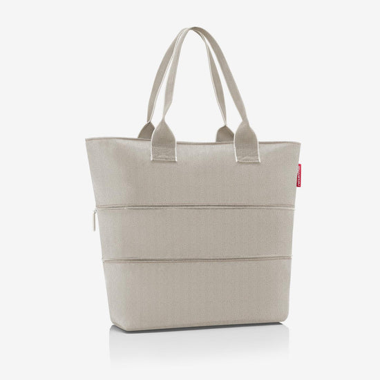 Reisenthel shopper e1 herringbone sand (Damentasche,hellbraun) Kostenloser Versand