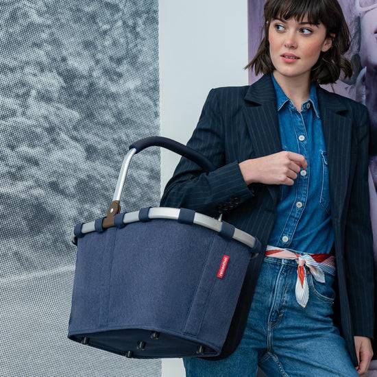 Reisenthel carrybag herringbone dark blue (Einkaufskorb,dunkelblau) Vatertagsangebot