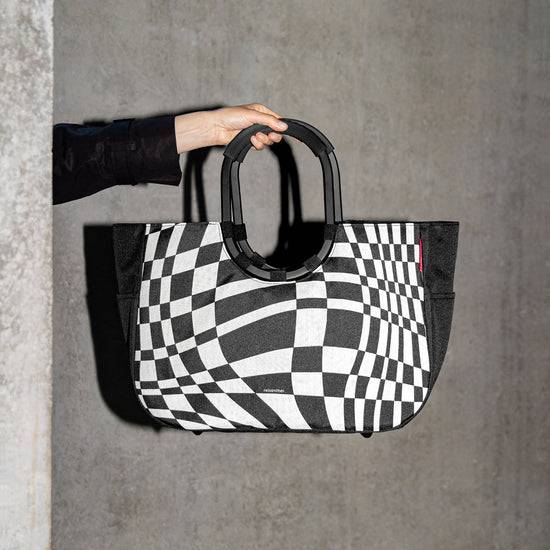 Reisenthel loopshopper L frame op-art (Einkaufstasche,schwarz) Kostenloser Versand international