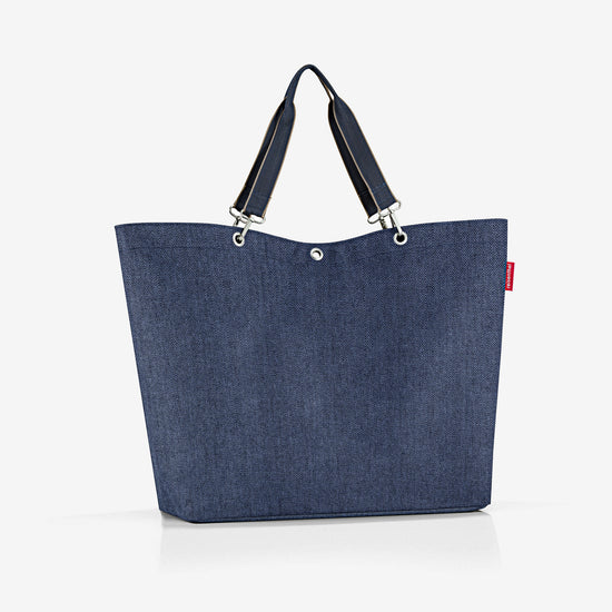 Reisenthel shopper XL herringbone dark blue (Strandtasche,dunkelblau) Fabrikladen