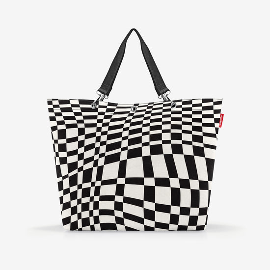 Reisenthel shopper XL op-art (Strandtasche,schwarz) Begrenzt auf 3 Tage
