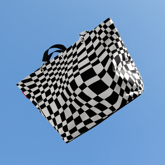 Reisenthel shopper XL op-art (Strandtasche,schwarz) Begrenzt auf 3 Tage