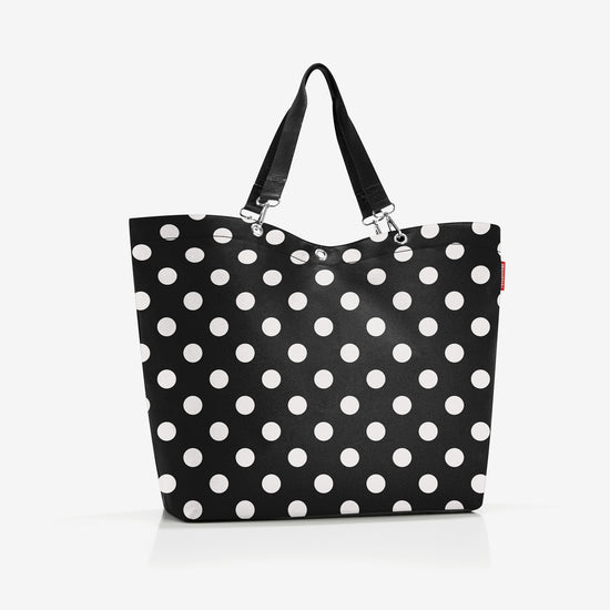 Reisenthel shopper XL dots white (Strandtasche,schwarz) Rabatte dieses Monats