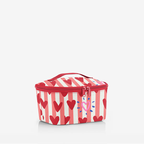Reisenthel coolerbag S pocket hearts & stripes (Kühltasche,rot) Heißer Verkauf