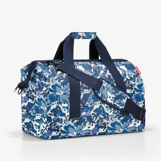 Reisenthel allrounder L flora blue (Große Reisetasche - 30 Liter Platz,blau) Discount Store für neue Produkte