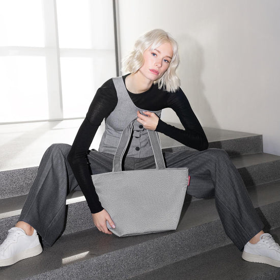 Reisenthel shopper M herringbone grey (Handtasche,grau) Osterangebot