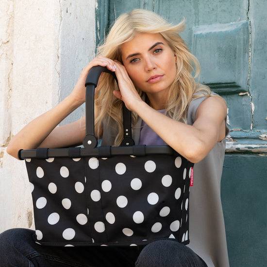 Reisenthel carrybag frame dots white (Einkaufskorb,schwarz) Tägliche Deals