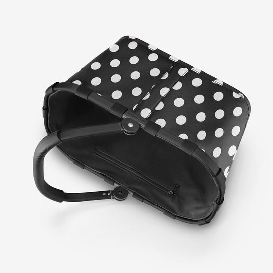 Reisenthel carrybag frame dots white (Einkaufskorb,schwarz) Tägliche Deals