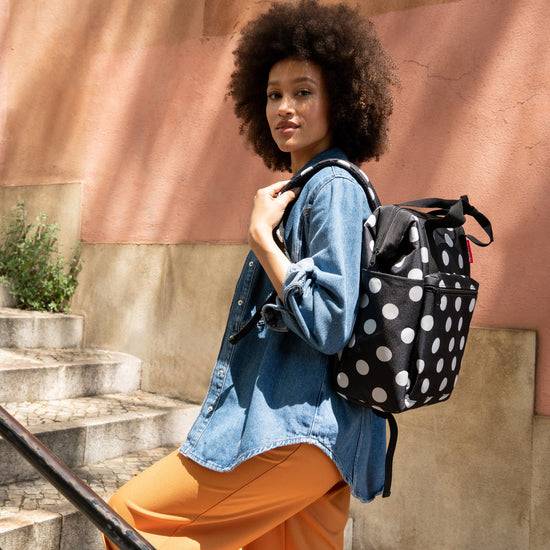 Reisenthel allrounder R dots white (Rucksack,schwarz) Neueste Mode