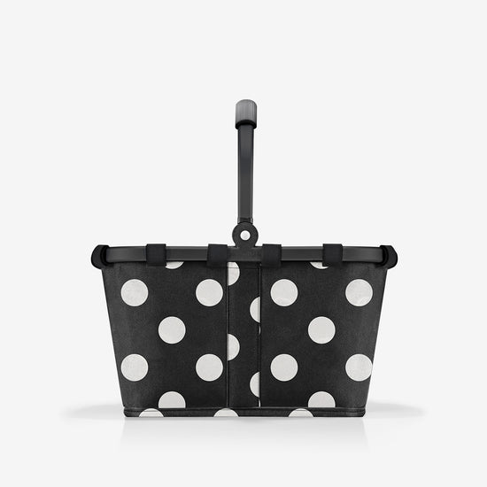 Reisenthel carrybag XS frame dots white (Kleiner Einkaufskorb,schwarz) Neuheiten