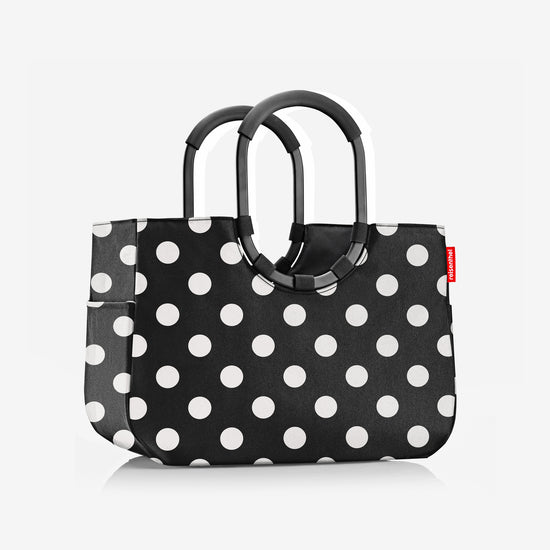 Reisenthel loopshopper L frame dots white (Einkaufstasche,schwarz) Saisonale Angebote
