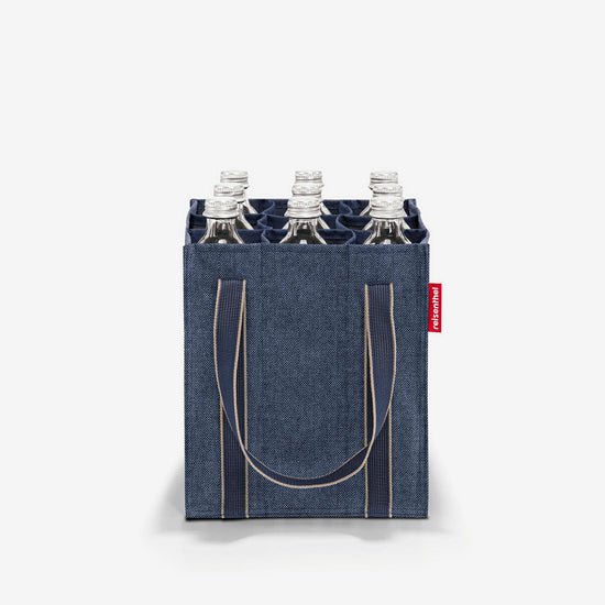 Reisenthel bottlebag herringbone dark blue (Flaschentasche,dunkelblau) Zeitbegrenzte Promotion