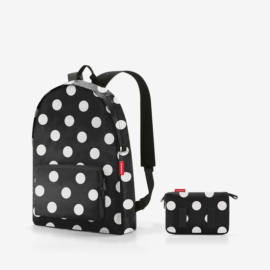 Reisenthel mini maxi rucksack dots white (Rucksack,schwarz) Nur für heute
