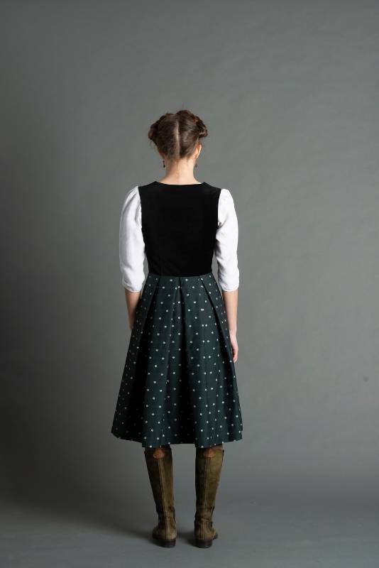 Rockmacherin Katha Dirndl schwarz/ weiß Großer Ausverkauf