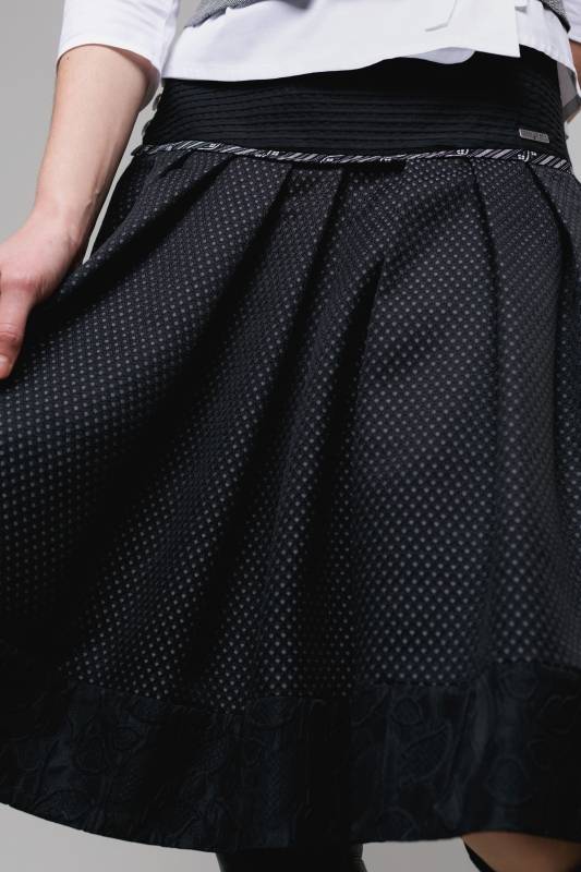 Rockmacherin Zwischbadejohr Trachtenrock aus Baumwolljacquard mit Plissee-Baumwolle im Bund Online Outlet