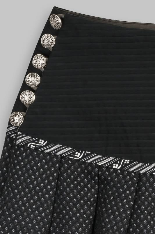 Rockmacherin Zwischbadejohr Trachtenrock aus Baumwolljacquard mit Plissee-Baumwolle im Bund Online Outlet