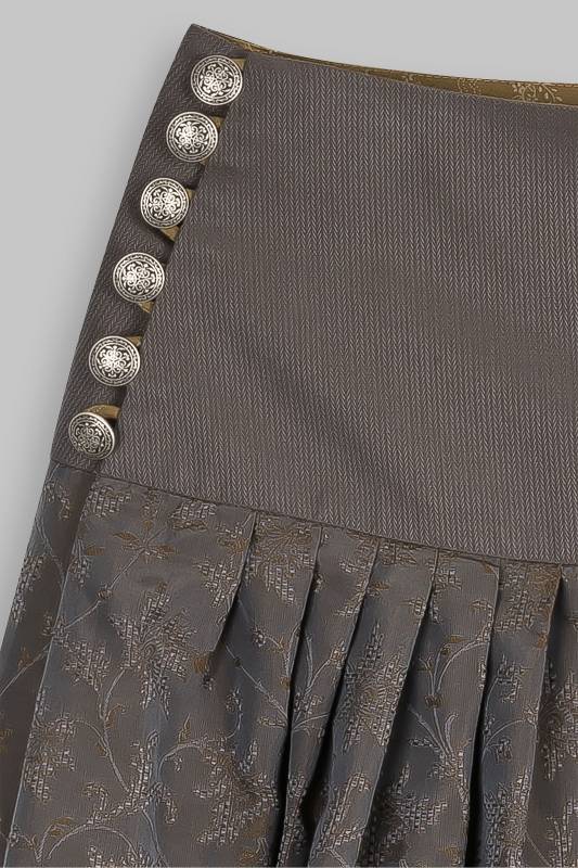 Rockmacherin Isbluma Trachterrock mit Blumenmuster auf edlem Jacquardstoff Saisonale Angebote