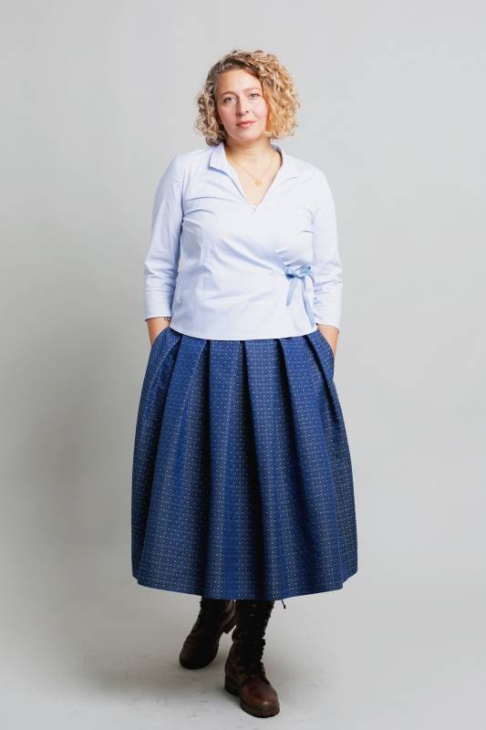 Rockmacherin Amdog Wadenlanger Trachtenrock mit edelem Jacquard aus Baumwollmischung Kauf eins, bekomm eins gratis