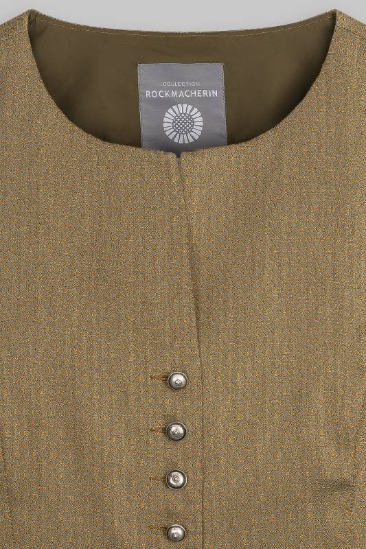 Rockmacherin Nanni Deininger Trachtenweste aus elastischem Baumwoll-Jacquard mit Baumwollfutter Sonderangebote