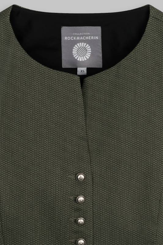Rockmacherin Nanni Dreyer Trachtenweste aus elastischem Baumwoll-Jacquard mit Baumwollfutter Riesige Ersparnisse
