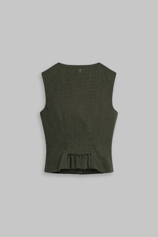Rockmacherin Nanni Dreyer Trachtenweste aus elastischem Baumwoll-Jacquard mit Baumwollfutter Riesige Ersparnisse