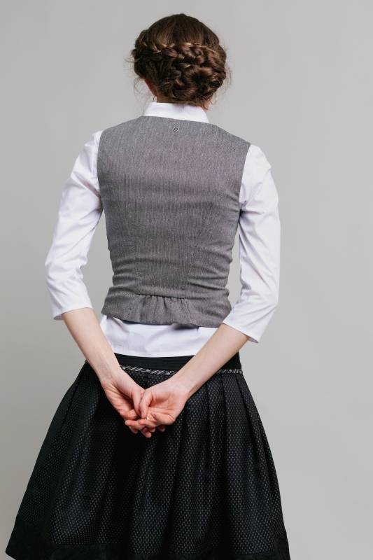 Rockmacherin Nanni Dobler Trachtenweste aus elastischem Baumwoll-Jacquard mit Baumwollfutter VIP-Rabatte