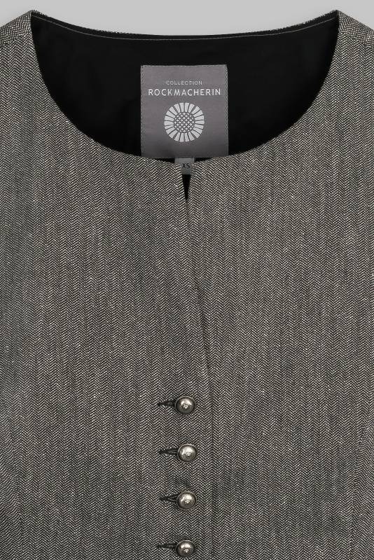 Rockmacherin Nanni Dobler Trachtenweste aus elastischem Baumwoll-Jacquard mit Baumwollfutter VIP-Rabatte