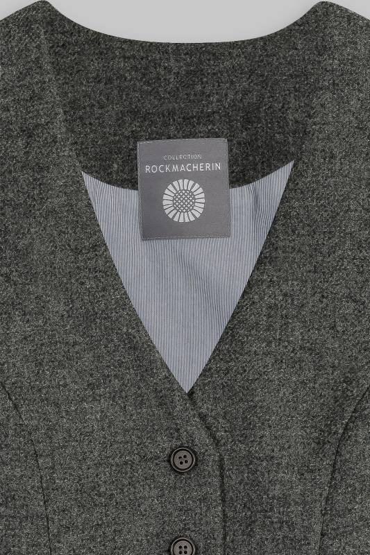 Rockmacherin Resal Damenweste aus Wollflanell mit Steinnussknöpfen Wochenangebot